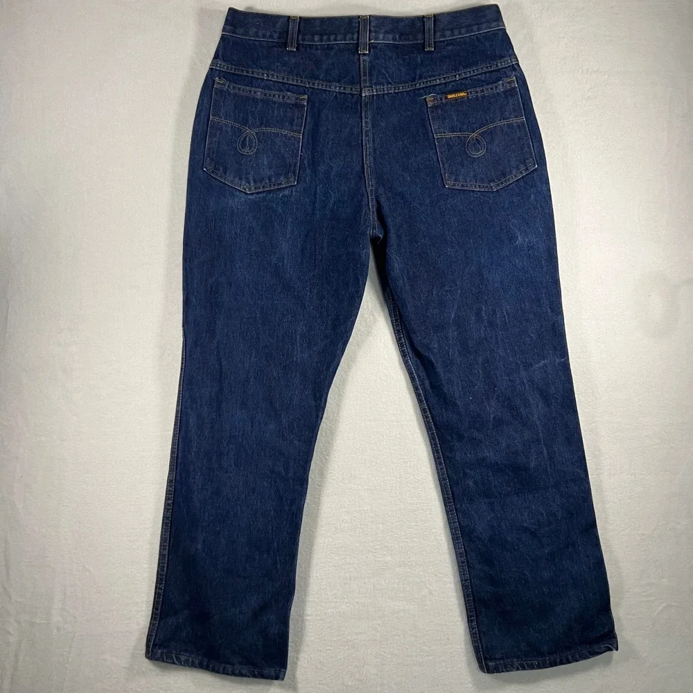 Vintage Saddle King Mens Dark Wash Jeans‎ Classic Fit 38x29 made in USA
